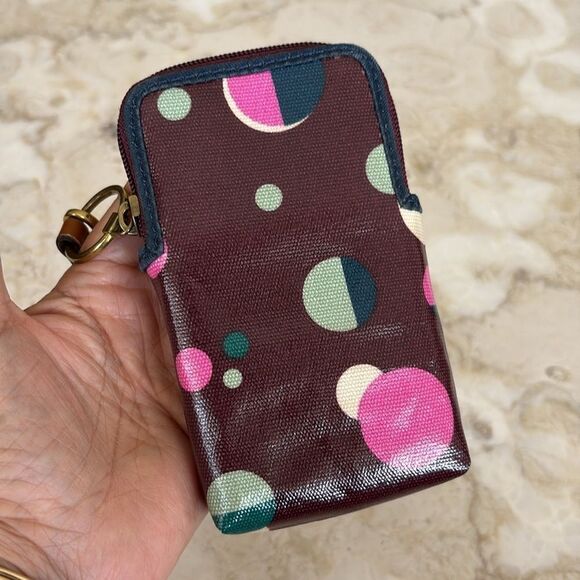Fossil Keyper Carry All Cell Phone Case Multicoloured Coated Canvas & Leather - Picture 5 of 8